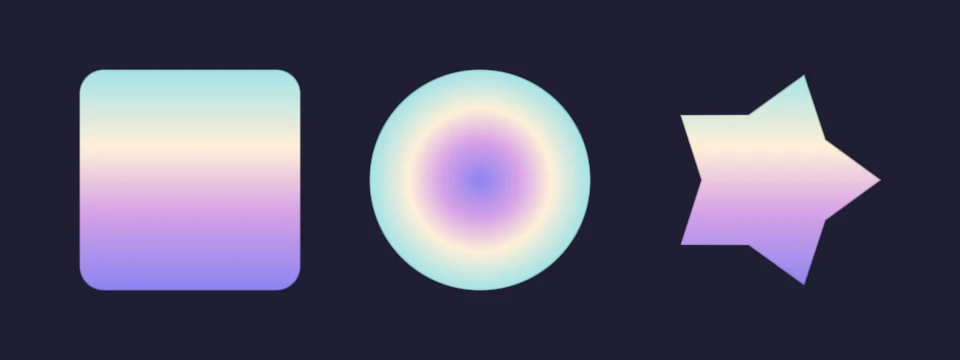 Unity-rendered demonstration of Multi-stop gradients